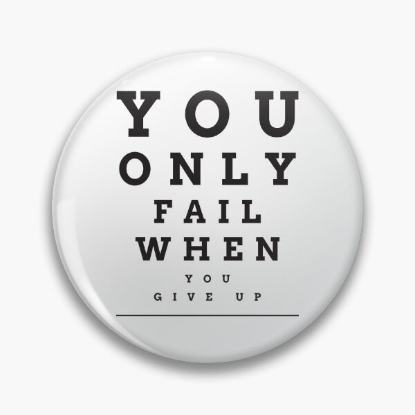 Item preview, You only fail when you give up designed and sold by Ayurveda Fun Store.