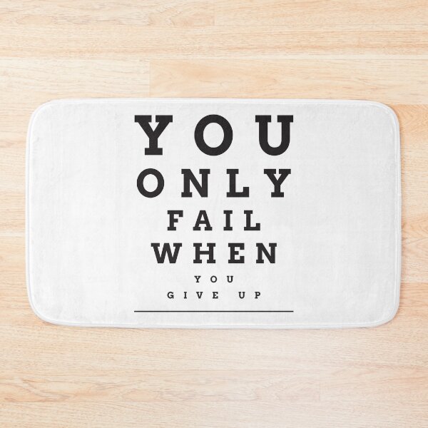 Item preview, You only fail when you give up designed and sold by Ayurveda Fun Store.