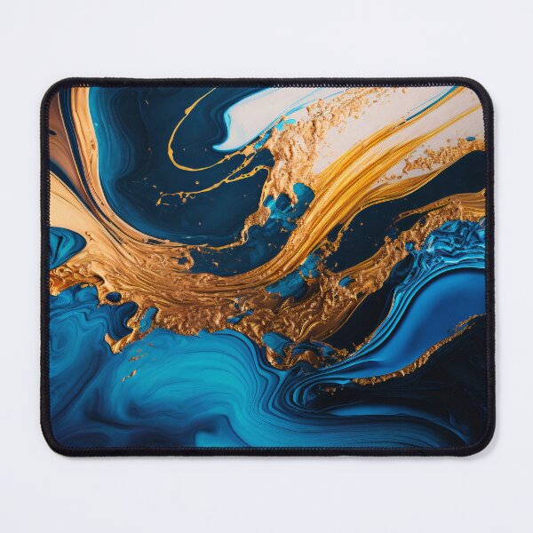 Item preview, background of marble colors of blue white and gold designed and sold by hAITHAM1985.