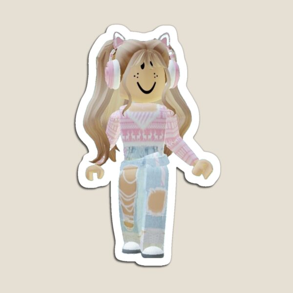 Beauty Aesthetic Roblox Girl  Magnet for Sale by Yourvaluesshop