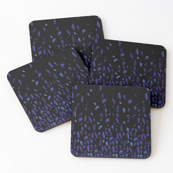 Item preview, Blue Feather Pattern / Digital Art of Detailed Bird Feathers designed and sold by impressionofmel.