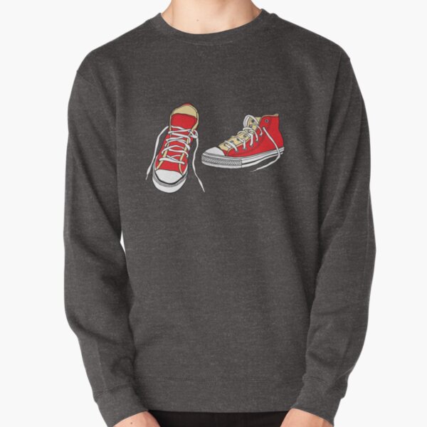 red converse sweatshirt