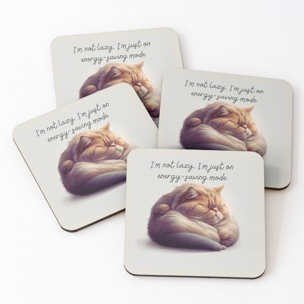 Item preview, I'm not lazy cat image designed and sold by wordartistry.