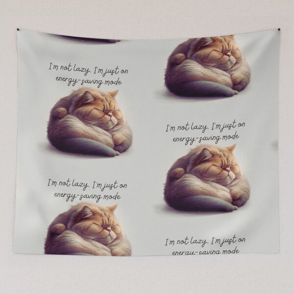 Item preview, I'm not lazy cat image designed and sold by wordartistry.