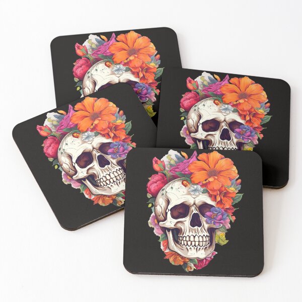 Item preview, Skull And Flowers 10 designed and sold by Patrick Brodeur.