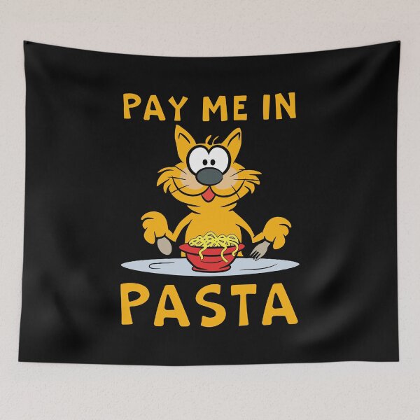Item preview, Pay Me In Pasta Funny Spaghetti Italian Pasta Lover Dog designed and sold by Designer-Girl.