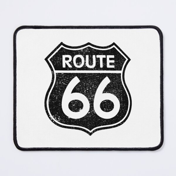 Artikelvorschau, Route 66 (schwarzes Distressed-Design) entworfen und verkauft von siggyspatsky.