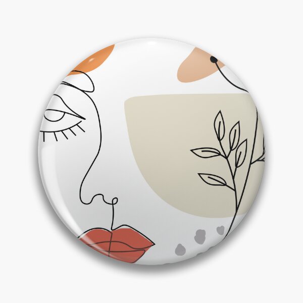 Item preview, Abstract Boho Face Scandinavian Line Art Minimalist Drawing designed and sold by iCoolShirts.
