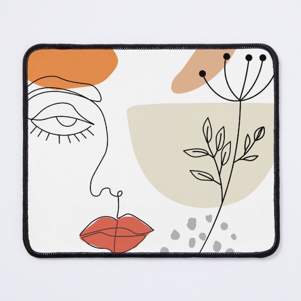 Item preview, Abstract Boho Face Scandinavian Line Art Minimalist Drawing designed and sold by iCoolShirts.