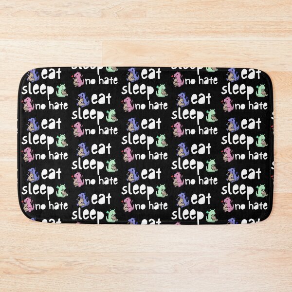 Item preview, Eat, Sleep, No Hate (white font) designed and sold by Daluyong.