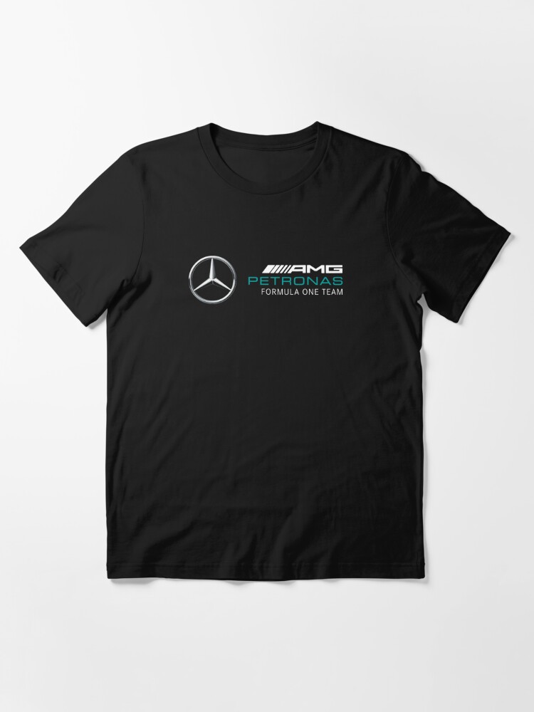Mercedes AMG Petronas F1 Large Logo T-Shirt - Black - Unisex