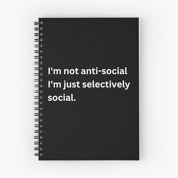 Item preview, I'm not anti-social designed and sold by Keira-Bubble12.