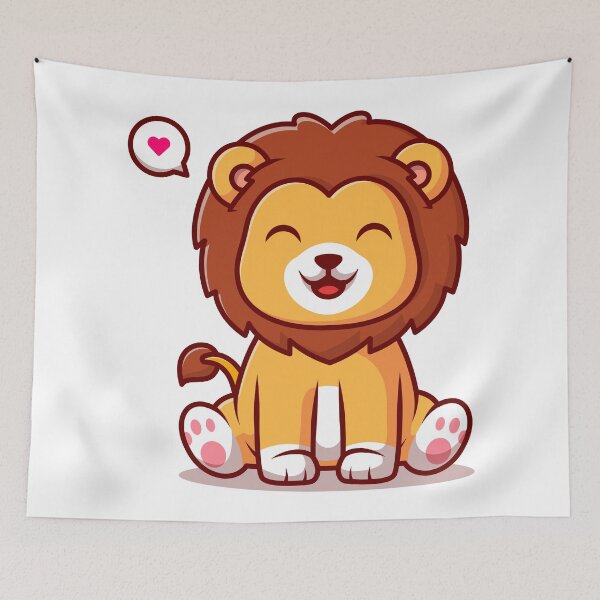 Item preview, Cute Kawaii Lion  designed and sold by SeedsplashMerch.