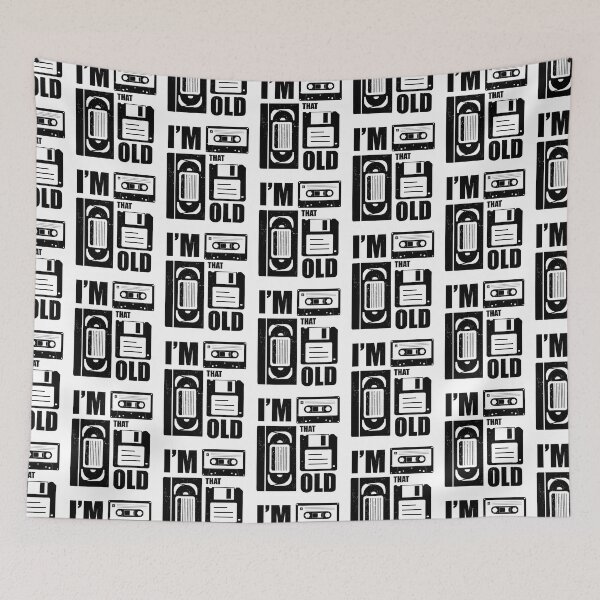 Item preview, Copy of I'm That Old - Black Vintage Worn Look designed and sold by risible.
