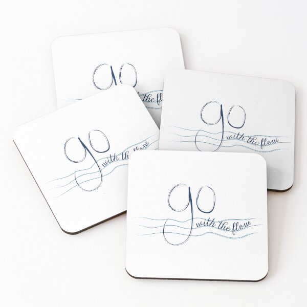 Item preview, Go with the flow - A simple consoled word pattern designed and sold by Agni Designs.