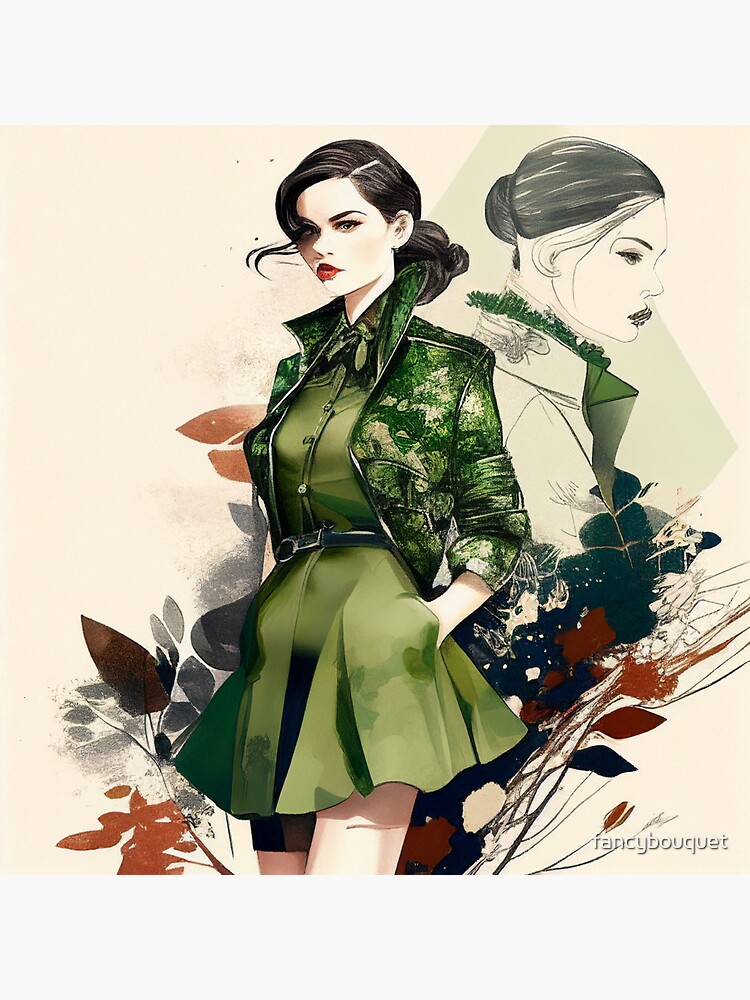 fashion illustration jacket