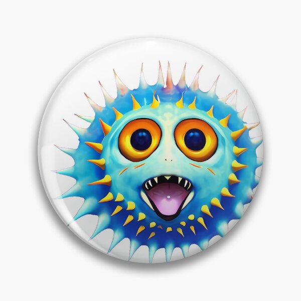 Item preview, funny puffer fish designed and sold by TheScruffyGoose.