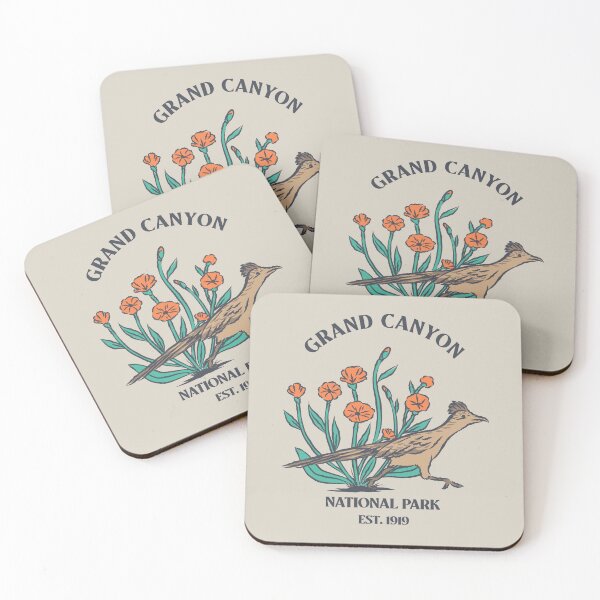 Aperçu de l'œuvre Parc national du Grand Canyon Roadrunner Wildflower créée et vendue par VHIndy-Tees.