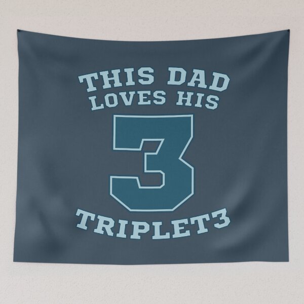 Item preview, This Dad Loves His Triplets designed and sold by chillaxcats.