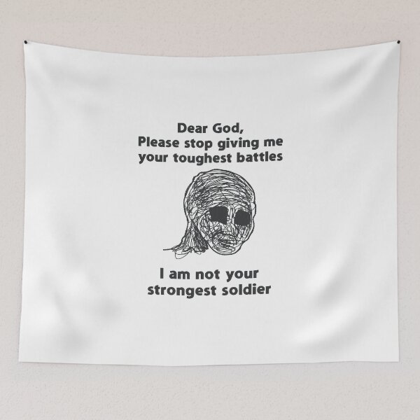 Item preview, Not your strongest soldier  designed and sold by cursedlenly.