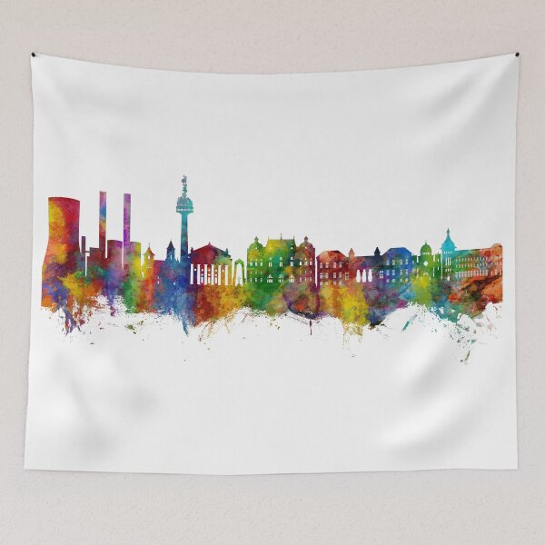 Aperçu de l'œuvre Galaţi Romania Skyline créée et vendue par ArtPrints.