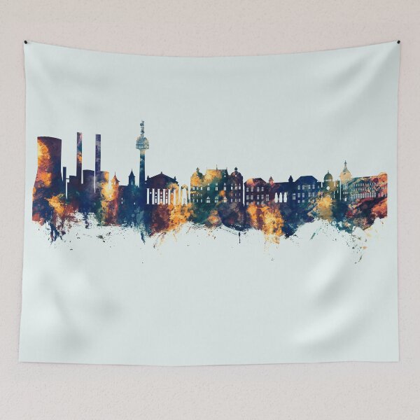Aperçu de l'œuvre Galaţi Romania Skyline créée et vendue par ArtPrints.
