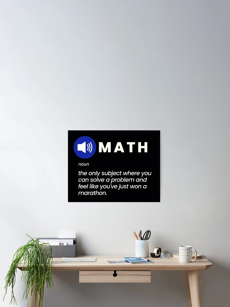 Thumbnail 2 of 3, Poster, Funny Math Joke designed and sold by MathVerge.