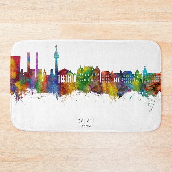 Item preview, Galaţi Romania Skyline designed and sold by ArtPrints.