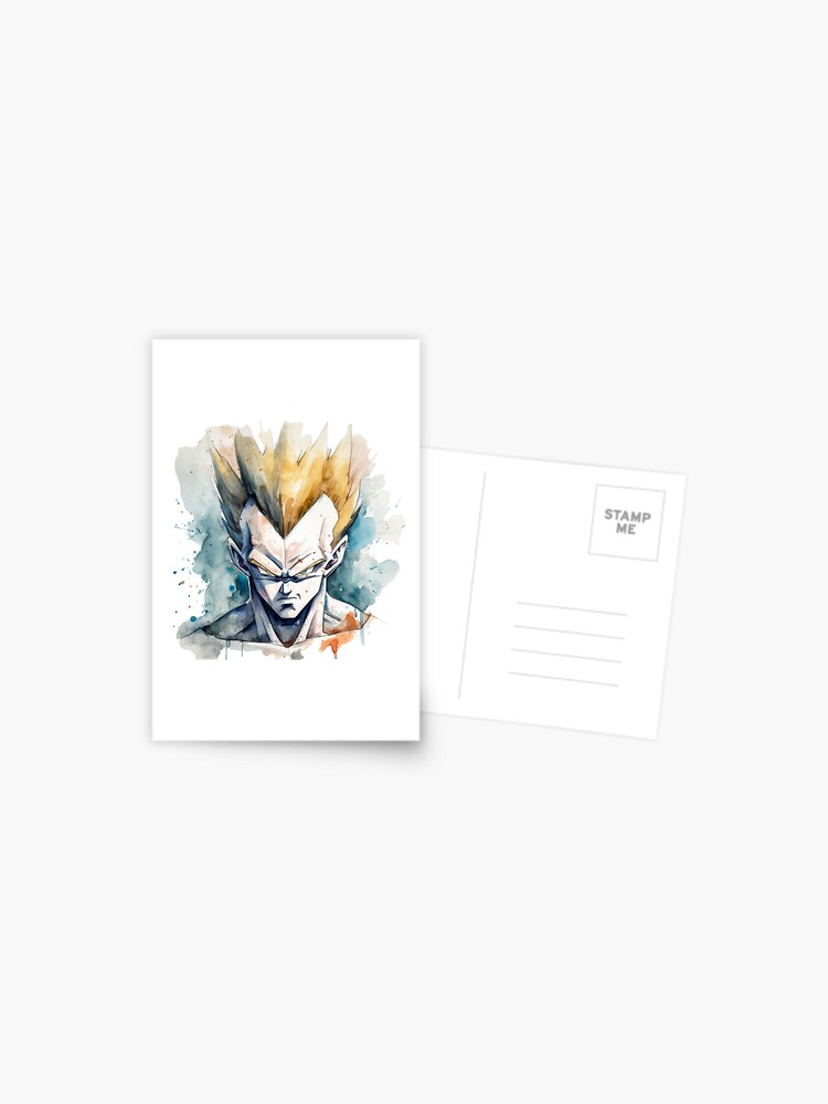 Super Saiyan Vegeta - ink wash shops - Original Art