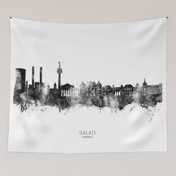 Aperçu de l'œuvre Galaţi Romania Skyline créée et vendue par ArtPrints.