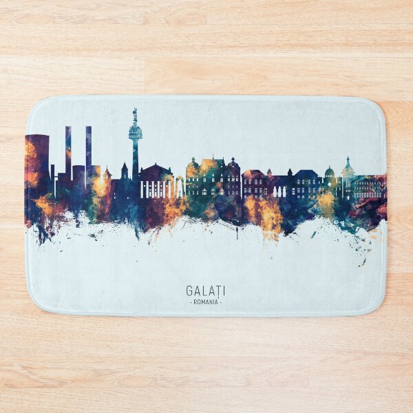 Item preview, Galaţi Romania Skyline designed and sold by ArtPrints.