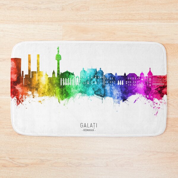Item preview, Galaţi Romania Skyline designed and sold by ArtPrints.