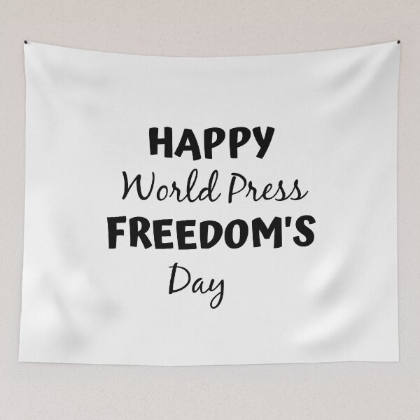 Item preview, happy world press freedom day designed and sold by sarina G.