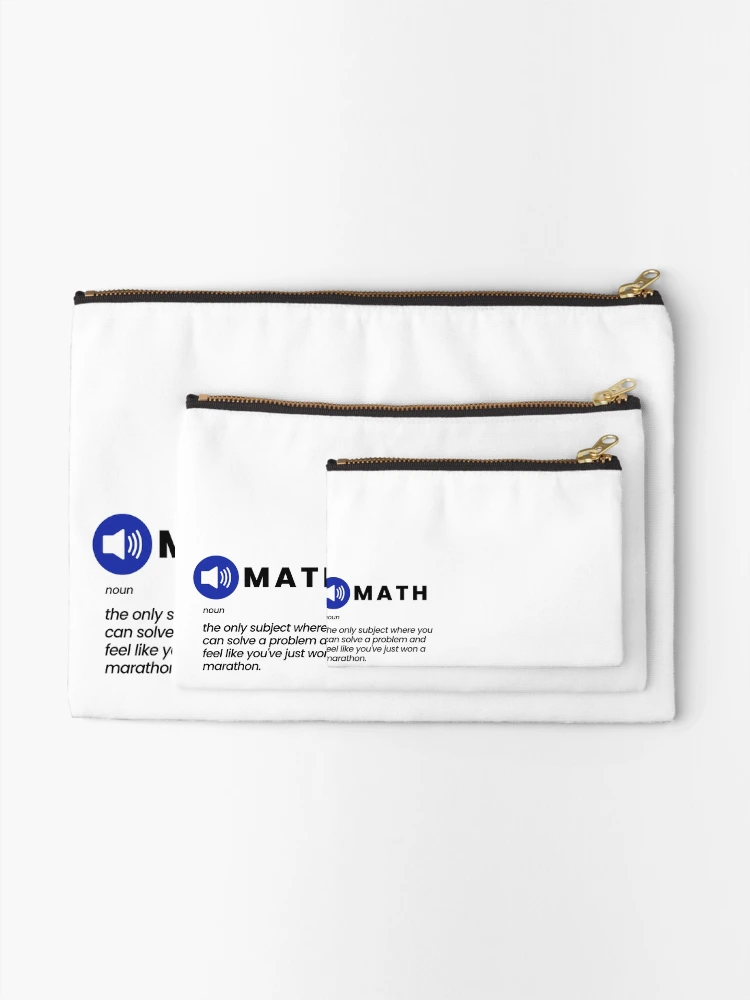 Thumbnail 2 of 4, Zipper Pouch, Funny Math Joke designed and sold by MathVerge.