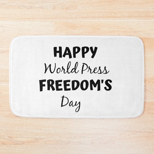 Item preview, happy world press freedom day designed and sold by sarina G.
