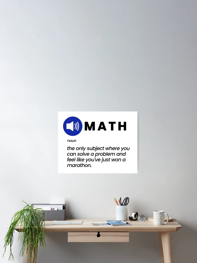 Thumbnail 2 of 3, Poster, Funny Math Joke designed and sold by MathVerge.