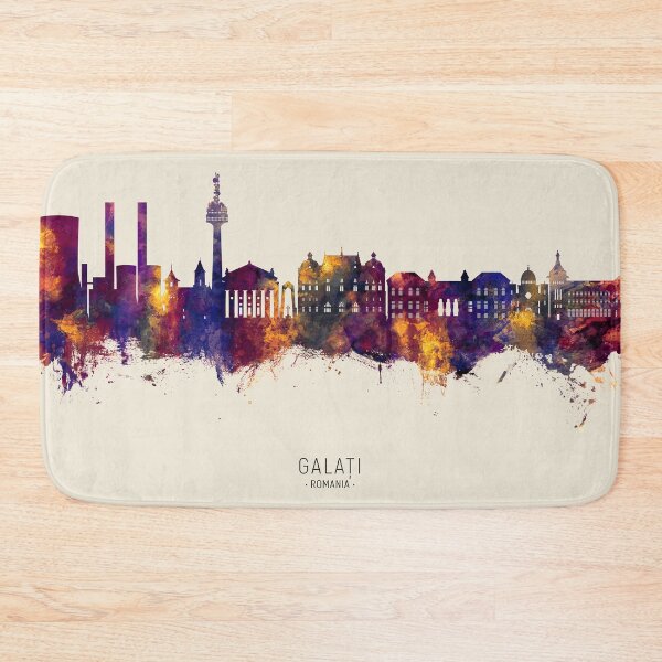 Item preview, Galaţi Romania Skyline designed and sold by ArtPrints.