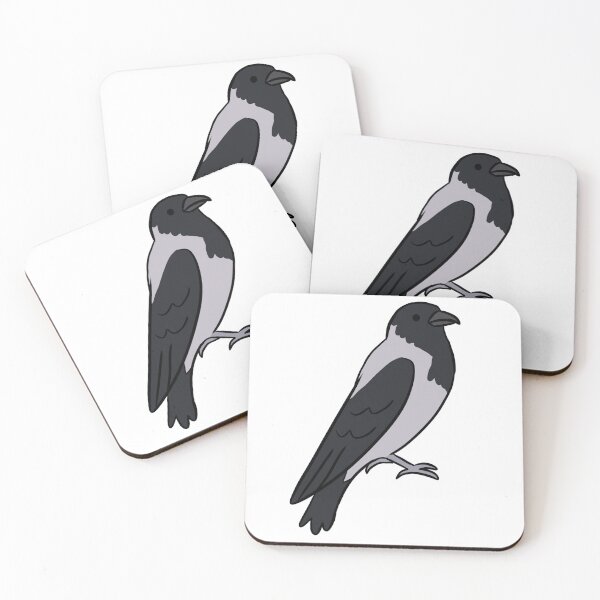 Item preview, Cute hooded crow illustration  designed and sold by Yarafantasyart.