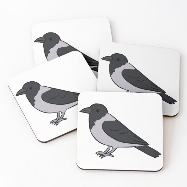 Item preview, Cute hooded crow illustration  designed and sold by Yarafantasyart.