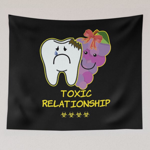 Item preview, 'Toxic Relationship' Couple Goals - Sarcasm Lovers Collection Grapes designed and sold by Ridiculam Toga.