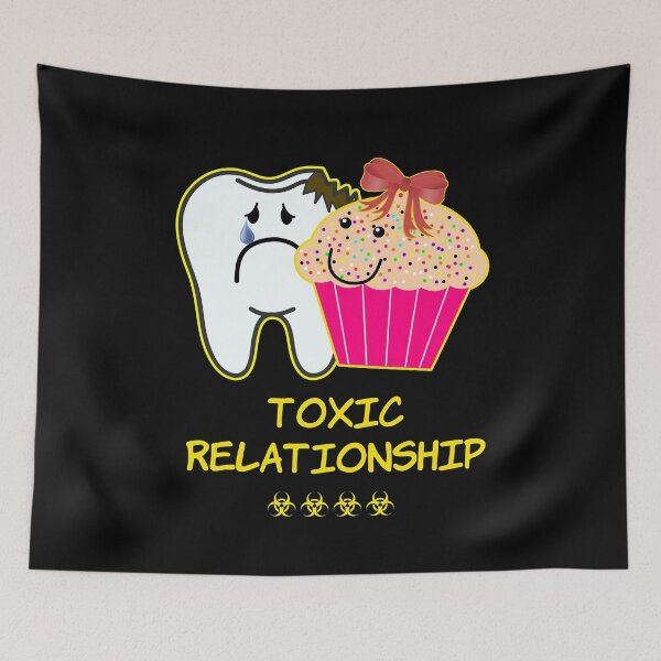 Item preview, 'Toxic Relationship' Couple Goals - Sarcasm Lovers Collection Cupcake designed and sold by Ridiculam Toga.
