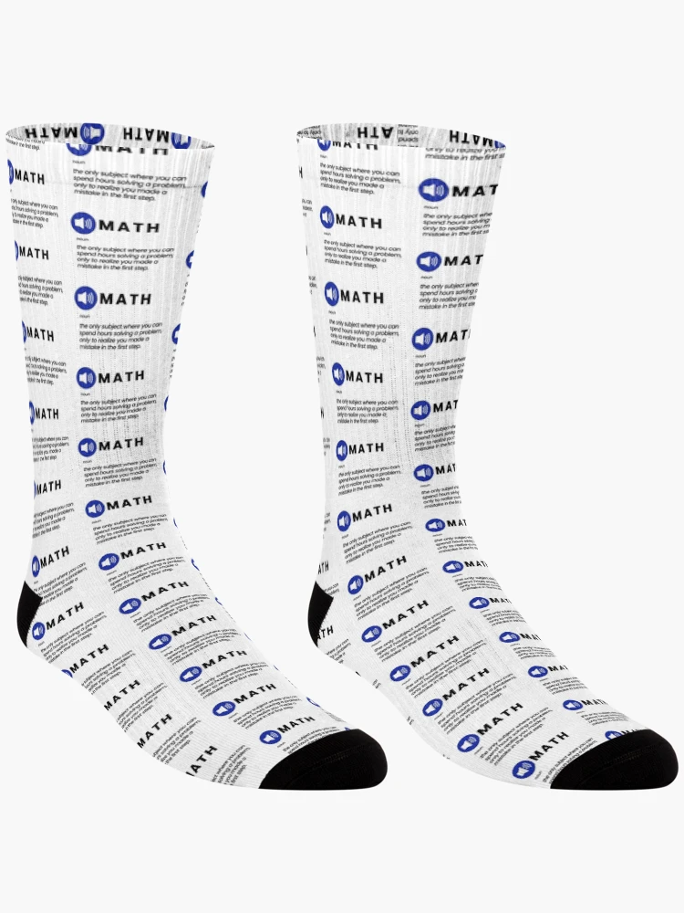 Thumbnail 3 of 5, Socks, Funny Math Joke designed and sold by MathVerge.