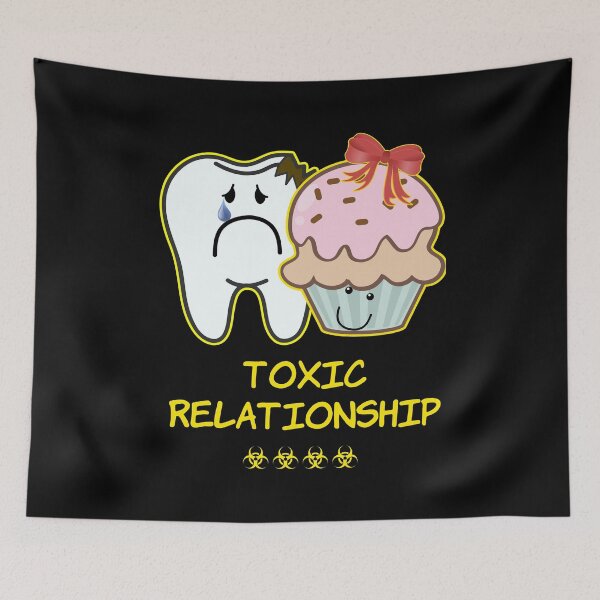 Item preview, 'Toxic Relationship' Couple Goals - Sarcasm Lovers Collection Cupcake designed and sold by Ridiculam Toga.
