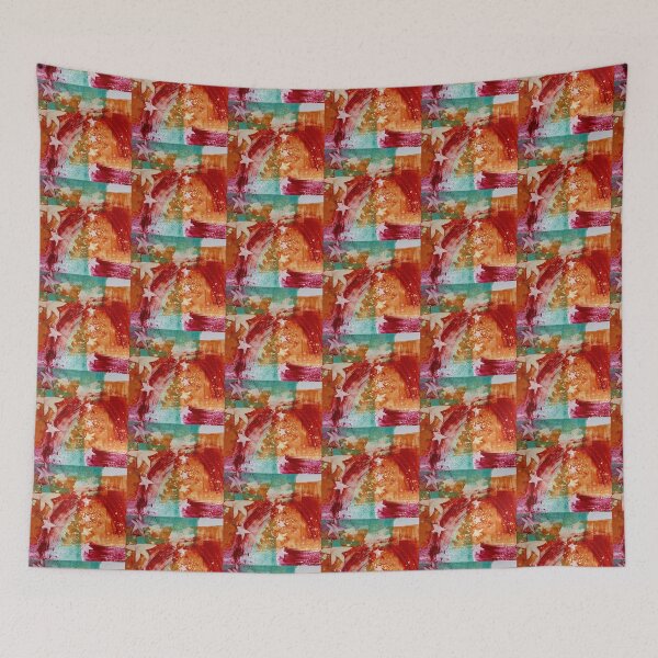 Item preview, Happy Stars - Abstract Expressionism designed and sold by SarahRussellArt.