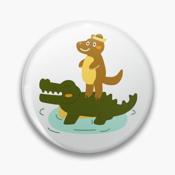 Item preview, Capybara riding on a crocodile designed and sold by CasGroenigen.