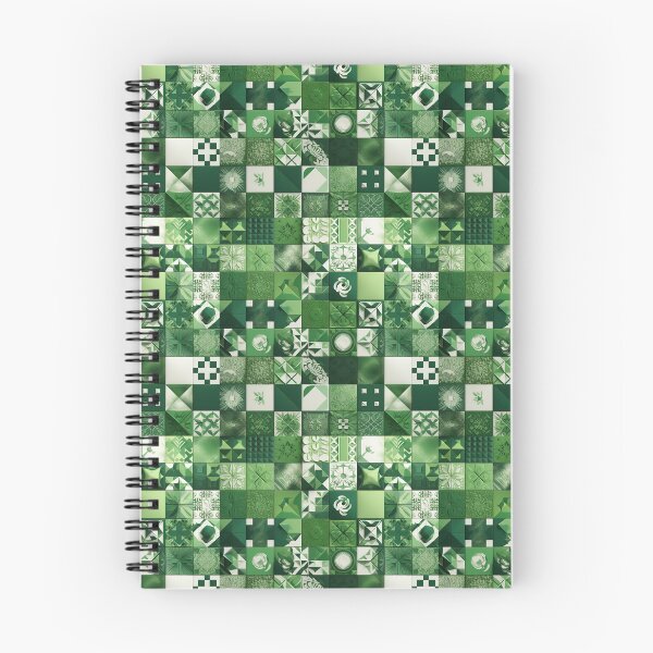 Item preview, Collage de patchwork verde y blanco designed and sold by FloralSemblance.
