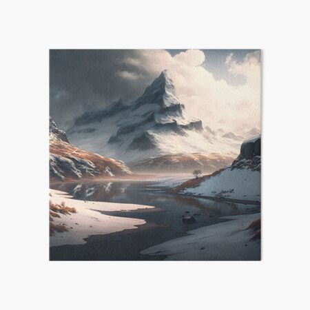 Item preview, Snow Swept Mountain designed and sold by EpicWallArts.