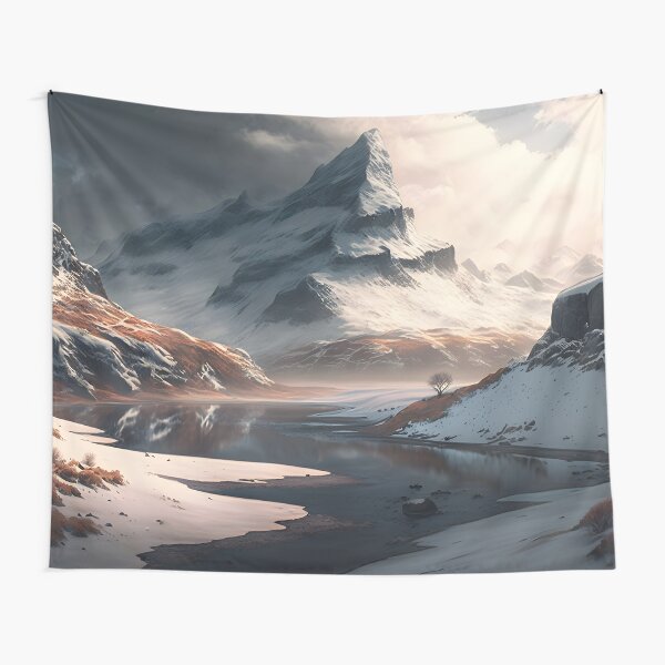 Item preview, Snow Swept Mountain designed and sold by EpicWallArts.