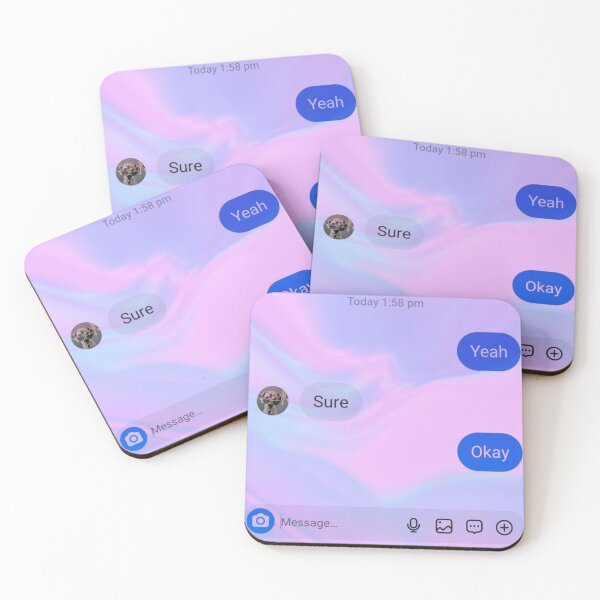 Item preview, Yeah Sure Okay Gradient Chat designed and sold by Artbysaeme.