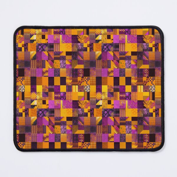 Item preview, Patchwork collage yellow and purple designed and sold by FloralSemblance.